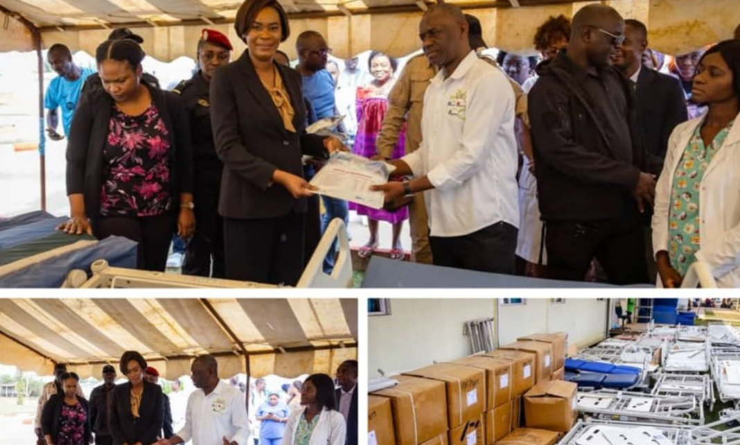 Gabon : Zita Oligui Nguema équipe le Centre hospitalier régional d’Oyem.