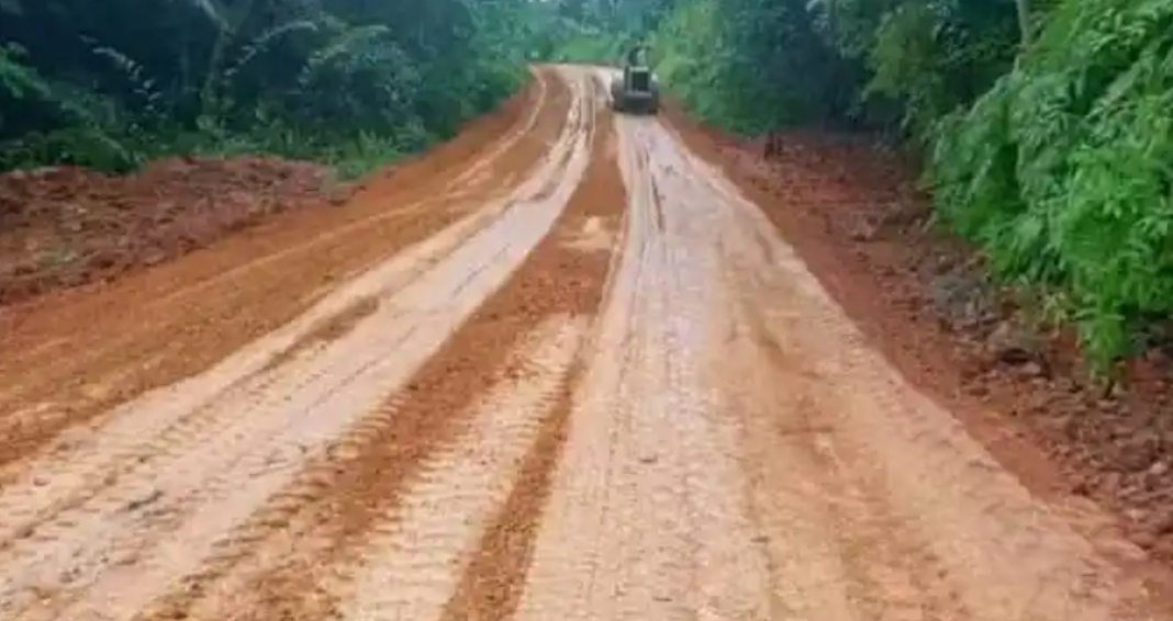 Le tronçon reliant Mouila à Guiétsou en travaux de réhabilitation.