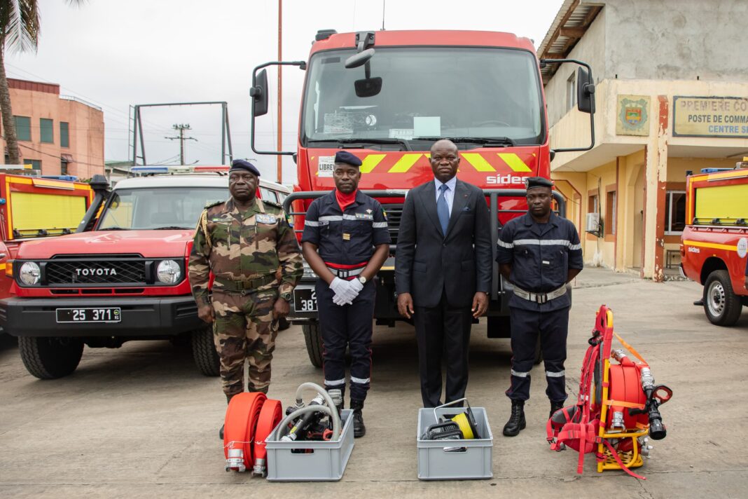 À Nomba, le Président inaugure une cité réhabilitée pour les sapeurs-pompiers