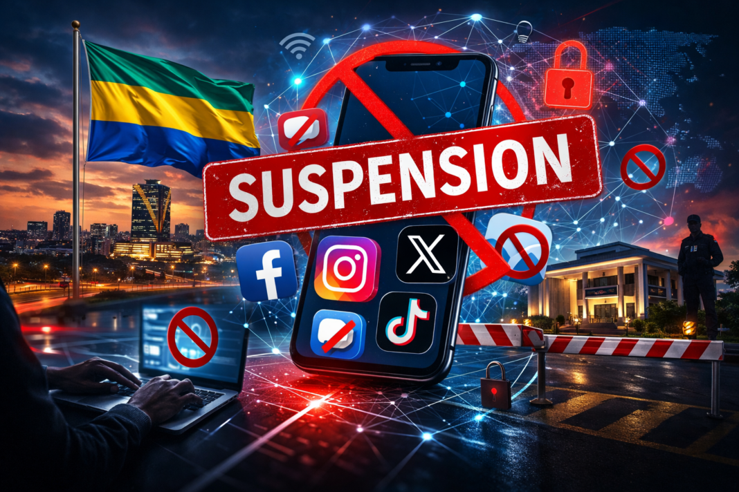 Gabon : suspension des réseaux sociaux pour protéger l’ordre public